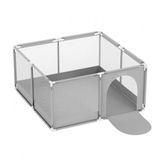 Tulano Cozy 20 Baby Box - Kinderbox - 125x125 cm - Grijs/Wit