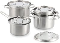 BK Q-linova Set de casseroles 4 pièces - Inox - Induction - Sans revêtement antiadhésif