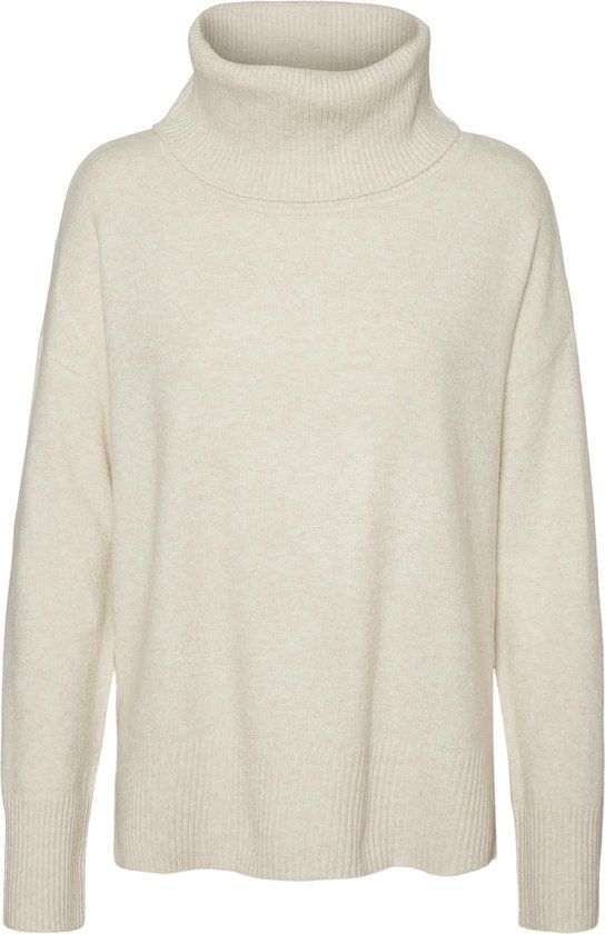 VERO MODA VMDOFFY LS COWLNECK BLOUSE GA NOOS Women's Sweater - Size S - Birch