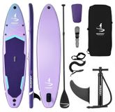 Planche de SUP gonflable - Planche de paddle autonome - 3,35 mètre - Convient pour sports nautiques, pêche, yoga - Ensemble de 3