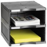 M-Office Atenea Sustainable Jumbo Module, 100% recyclebaar, twee vakken DIN A4, bestaande uit 1 basis en 2 hoogtes