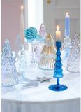 Decoris Beeld Kerstboom glas iriserend 23cm