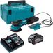Makita BO 003 CGU101 ponceuse orbitale sans fil 40 V max. 125 mm 3,0 mm orbite Brushless + 1x batterie 4,0 Ah + chargeur + Makpac