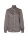 SEIDENSTICKER Blouse chocoladebruin / wit