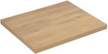 Badplaats Angela 60 x 48 x 3,5 cm – Chêne – Plateau de lavabo pour meuble sous-lavabo
