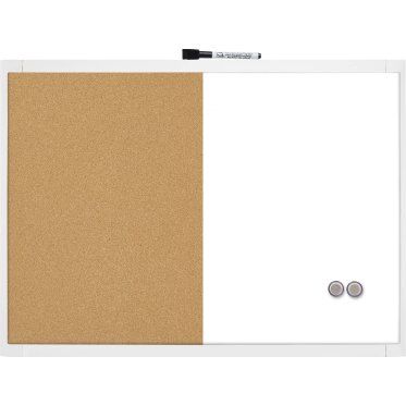 Nobo Magnetisch Combibord - 585x430mm - Wit/Bruin