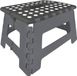 Sans marque Tabouret pliant / Marchepied de cuisine - Noir - Plastique - 29 x 21,5 x 22 cm