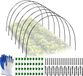 Bol Plantentunnel - 30 pièces arceaux de tunnel pour lit surélevé, tunnel de culture avec gants, tiges de serre pour couverture de plantes, robuste et stable