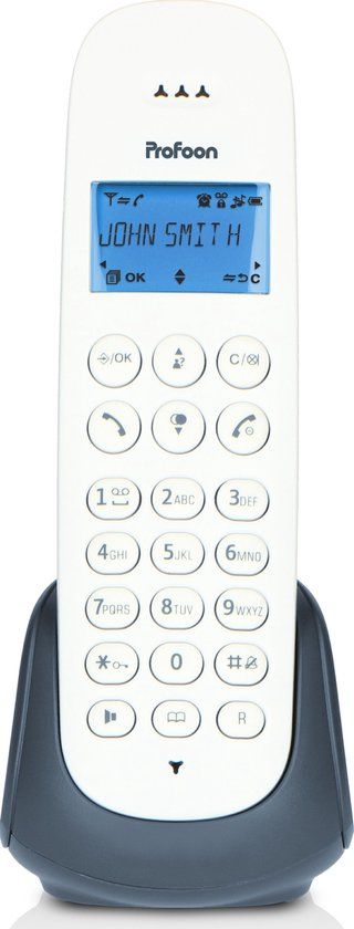 Alecto Profoon PDX300AE - DECT telefoon met 1 handset - Wit-Antraciet
