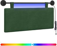 vidaXL Hangend hoofdbord Jungle Groen Corduroy stof