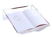 Ergonomische Playlearn Ergonomische bureauonderlegger van transparant acryl, extra breed voor een betere lichaamshouding bij het schrijven, 20 graden hoek, antislip met penhouder