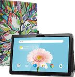NONE Teclast Case voor Teclast P20HD M40 10,1 inch lederen hoes met standaardfunctie, Case Love Tree, beschermhoes, kleurrijk patroon