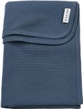 Meyco Baby Jacquard Wiegdeken - Indigo - 75x100cm - 0.5 TOG