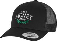Mister Tee 5-Panel Retro Trucker Cap Easy Money Club Snapback Pet Zwart