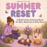 Summer Reset: A Bold & Easy Coloring Book for Rest, Recovery & Slow Days