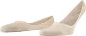 FALKE Step Medium Cut Box onzichtbaar effen katoen footies heren beige - maat 41-42