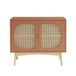 BAÏTA Dressoir SIXTINE Terracotta en rotan riet, 90 cm