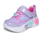 Skechers ENCHANTED HEART LIGHTS sportschoenen, Lavender Sparkle Mesh/Synthetic/Multi Trim, 26 EU