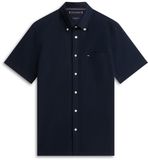 Tommy Hilfiger Heren Seersucker Solid SS RF Shirt MW0MW38570 Blauw S