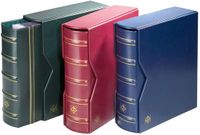 Leuchtturm Album Optima Gigant (Classic), incl. cassette en zonder bladen - Blauw - 4 Rings - Afm: 245 x 270 x 75 mm