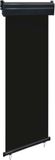 vidaXL Balkonscherm 65x250 cm Zwart