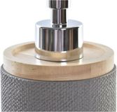 Item International Zeeppompje/dispenser - 2x - Grijs - Polystone - 8 x 18 cm