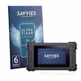Savvies - Screenprotector voor iCarsoft VAWS V 4.0 - Folie Beschermfolie transparant 6 Stuks