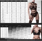 Grey Velvet Lingerie set - L - Zwart