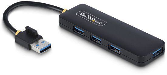 StarTech.com 4-Port USB-A Hub, 5Gbps, Bus Powered, Compacte Travel Mini USB Hub, Multi-Port USB 3.0 Splitter, Draagbare USB Hub, Overspanningsbeveiliging (OCP)
