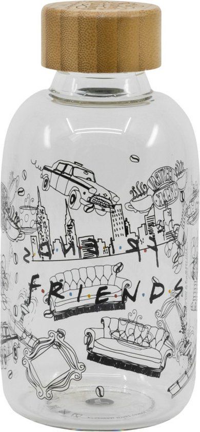 stor Glazen fles 620 ml | Friends