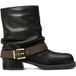 Michael Kors Colby Bottine Plate Marron/noir