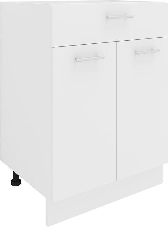 VCM Keukenkast breedte 60 cm Ladeblok Keuken Keukenmeubels Esilo Wit
