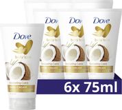 Dove kokos- en amandelmelkolie 6*75ml handcreme