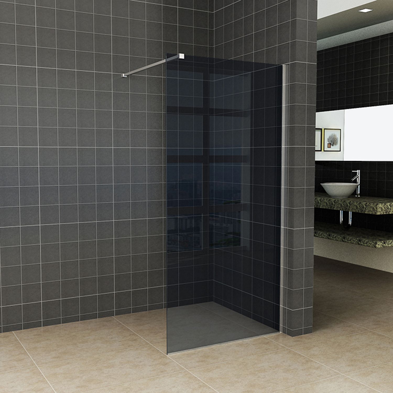 Boss & Wessing Slim glasplaat 1600x2000 8 mm nano rookglas