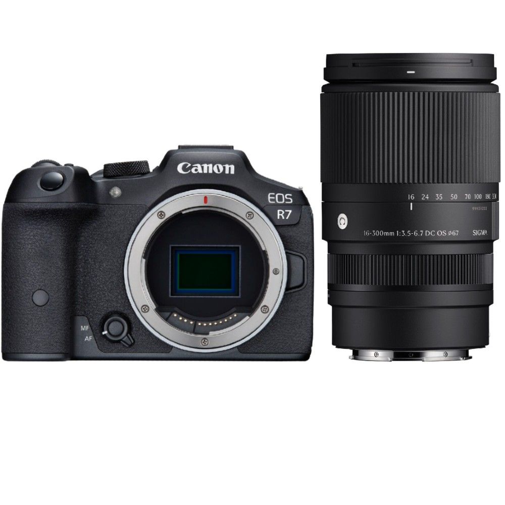 Canon EOS R7 Systeemcamera + Sigma 16-300mm f/3.5-6.7 DC OS