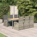 Prolenta Maison Exclusive - Ensemble de salle à manger de jardin 7 pièces avec coussins gris en polyrotin