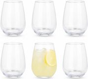 Vivalto Drinkglazen Soda Base - 6x stuks - 480 ml - transparant - glas - waterglazen
