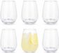 Vivalto Drinkglazen Soda Base - 6x stuks - 480 ml - transparant - glas - waterglazen