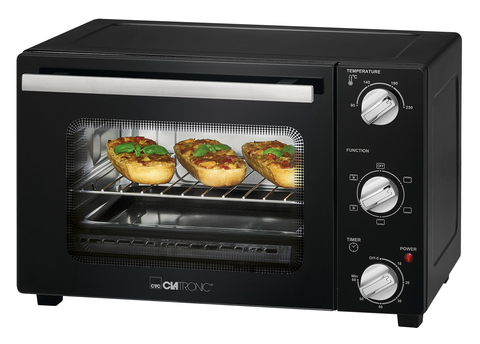 Clatronic MBG 3726 - Mini Oven - 20L - Black