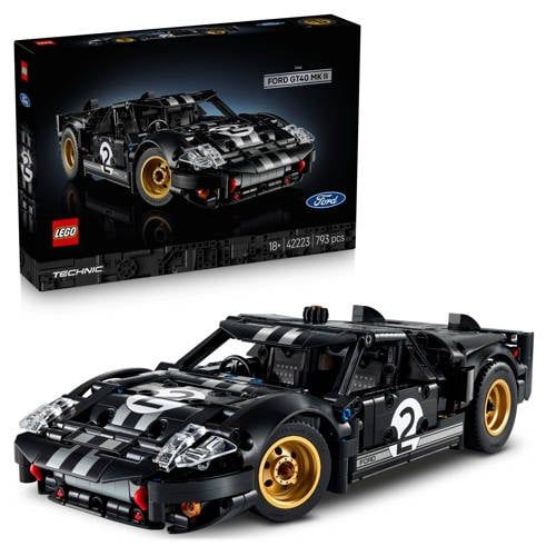 LEGO Technic 1966 Ford GT40 MKII Racewagen - Vintage Auto Bouwpakket voor Volwassenen - 42223