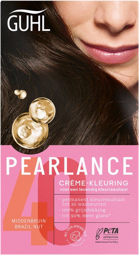 Guhl Pearlance Intensieve Crème-Haarkleuring 40 Middenbruin Brazil Nut 117 ml