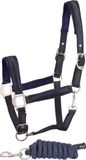 HARRY'S HORSE HALSTERSET SATIN Donkerblauw