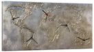 PINTDECOR Silver World horloge, hout/canvas, zilver, 140 x 70 cm