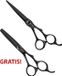 E-Kwip Kuro Set 6 inch Ciseaux de coiffure Droitier