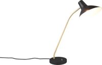TRIO TRAVELLER Tafellamp Bureaulamp Zwart-goud