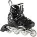 NILS EXTREME NH10905 4-en-1 patins à roulettes noirs avec lames de hockey sur glace interchangeables