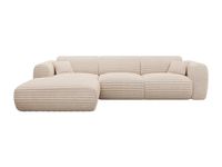 Vente-unique POGNI Hoekbank 5 zitplaatsen Beige