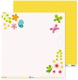 Anita y Su Mundo Collectie Mi Garten papier voor scrapbooking, papier, lay-out, vlinder, 30,5 x 30,5 cm