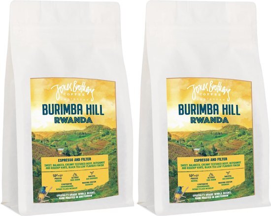 Jones Brothers Coffee Rwanda Specialty Koffiebonen Burimba Hill - 2x 250gr