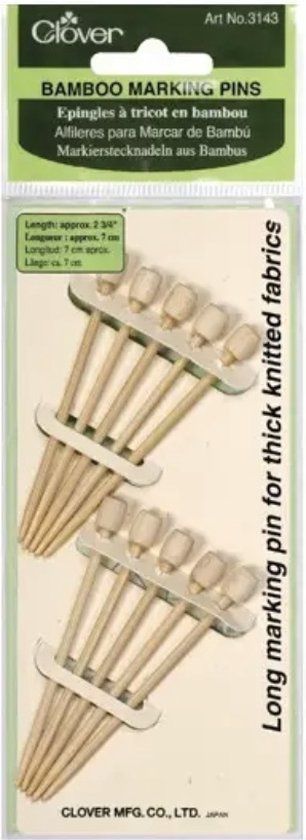 Clover Bamboe Markering Pins